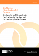 The Marriage (Same Sex Couples) Act 2013: Marriage and the Law